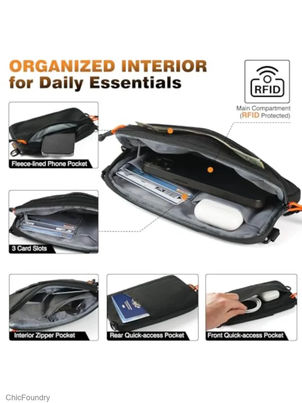 N/A compact wristlet